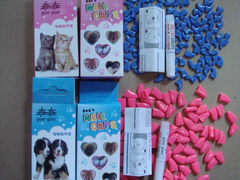 Антицарапки — накладки на когти для кошек и маленьких котят — силиконовые колпачки и насадки